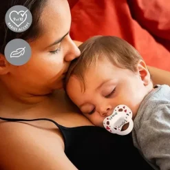 Medela - chupeta de bebê 2 unidades, meu amor e eu amo mamãe