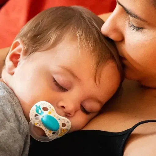 Medela - chupeta de bebê 2 unidades, verde jade e cinza calmo