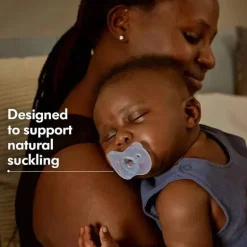 Medela - chupeta de bebê 2Pk, azul/transparente