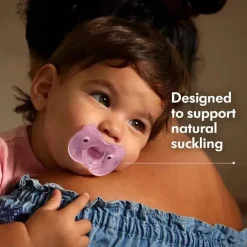 Medela - chupeta de bebê 2Pk, rosa/transparente