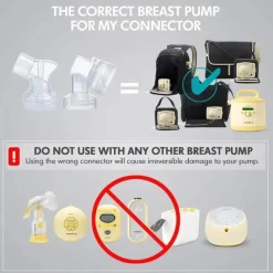 Medela - Conectores PersonalFit compatíveis com bomba tira leite avançada Pump in Style