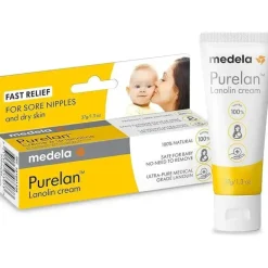 Medela - Creme para mamilos de lanolina Purelan para amamentação 1,3 onças