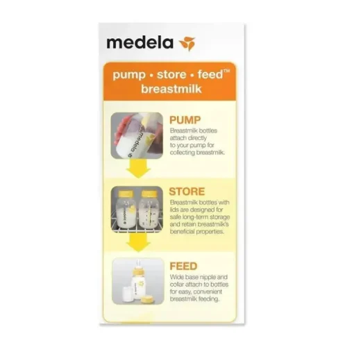 Medela - garrafa de armazenamento de leite materno de 5 onças