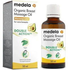 Medela - óleo orgânico de massagem mamária para mães que amamentam