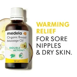 Medela - óleo orgânico de massagem mamária para mães que amamentam