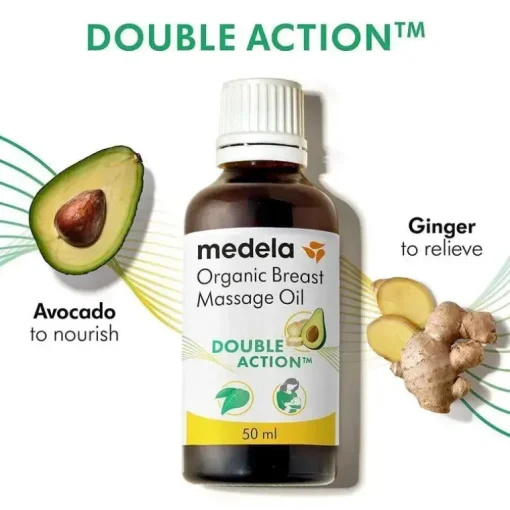 Medela - óleo orgânico de massagem mamária para mães que amamentam