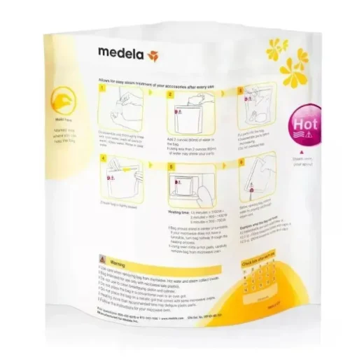 Medela - Micro sacos de vapor de limpeza rápida
