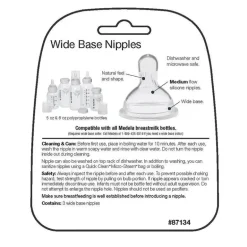Medela - 3Pk Mamilos de Fluxo Médio com Base Larga
