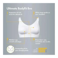 Medela - Sutiã Ultimate Bodyfit para Maternidade e Enfermagem, Preto