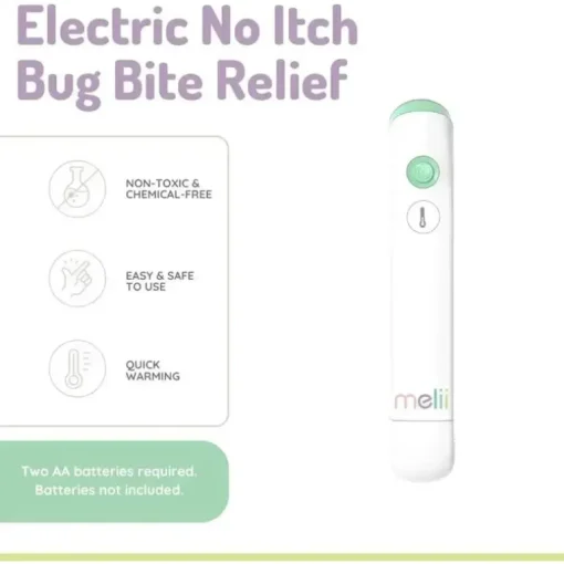 Melii - Alívio elétrico para picadas de insetos sem coceira e inchaço, crianças e adultos