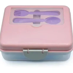 Melii - Bento de duas camadas, 48,8 onças, rosa