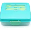 Melii - Bento de duas camadas, 48,8 onças, limão menta azul