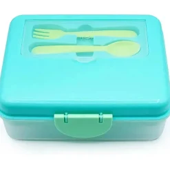 Melii - Bento de duas camadas, 48,8 onças, limão menta azul