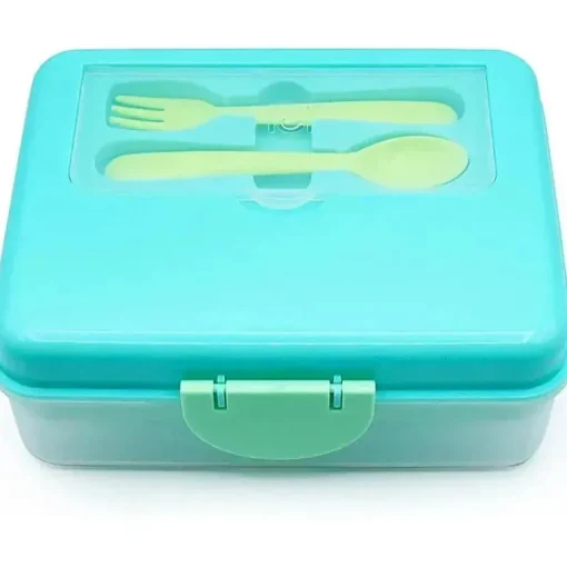 Melii - Bento de duas camadas, 48,8 onças, limão menta azul
