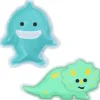 Melii - bolsas de gelo em gel, 2 unidades, mantém almoços e lanches frescos, reutilizáveis, Dino &amp; Shark