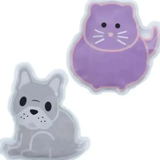 Melii - bolsas de gelo em gel, 2 unidades, mantém almoços e lanches frescos, reutilizáveis, Bulldog e Cat