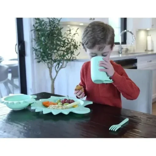 Melii - Conjunto de refeições para alimentação de celulose 5Pk, dinossauro