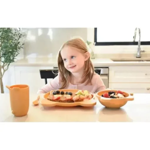 Melii - Conjunto de refeições para alimentação de celulose 5Pk, Urso