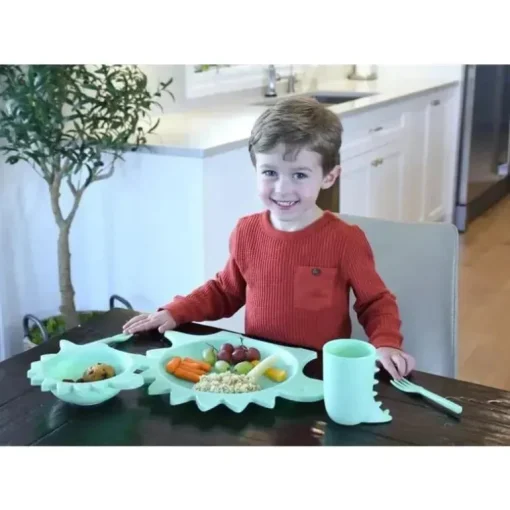 Melii - Conjunto de refeições para alimentação de celulose 5Pk, dinossauro