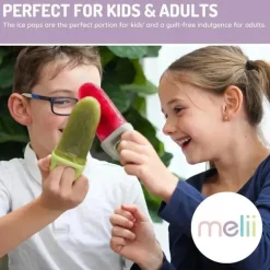 Melii - Moldes para picolé com bandeja, 6 moldes para picolé faça você mesmo
