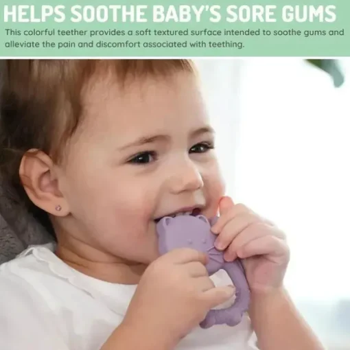 Melii - Mordedores para bebês, 100% silicone de qualidade alimentar, múltiplas texturas, sem BPA, unicórnio e gato