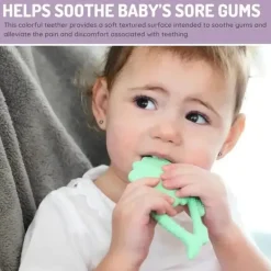 Melii - Mordedores para bebês, 100% silicone de qualidade alimentar, múltiplas texturas, sem BPA, dinossauro e tubarão