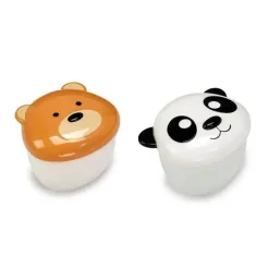 Melii - 2Pk Bear &amp; Panda Snack Container