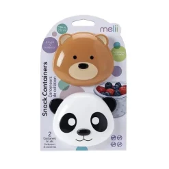 Melii - 2Pk Bear &amp; Panda Snack Container