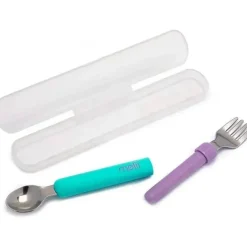 Melii - 2Pk Blue &amp; Purple Spork On The Go