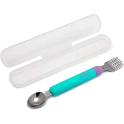 Melii - 2Pk Blue &amp; Purple Spork On The Go