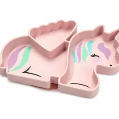 Melii - Placa de sucção de silicone dividida, unicórnio