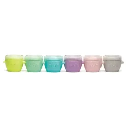Melii - recipientes de armazenamento de comida para bebês Snap &amp; Go, 2 onças, pacote com 6