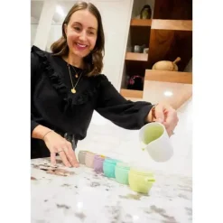 Melii - Recipientes de armazenamento de comida para bebê 4Pk Snap &amp; Go com tampas, neutros, 4 onças