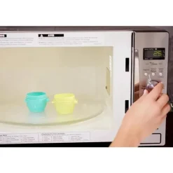 Melii - Recipientes de armazenamento de comida para bebê Snap &amp; Go de 2 onças com tampas