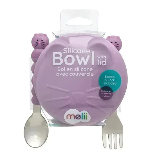 Melii - tigela de silicone para gatos com tampa e utensílios