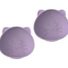 Melii - Ventosas de silicone para bebês e crianças pequenas, 10,1 onças - pacote com 2, gato roxo