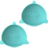 Melii - Ventosas de silicone para bebês e crianças pequenas, 10,1 onças - pacote com 2, azul tubarão