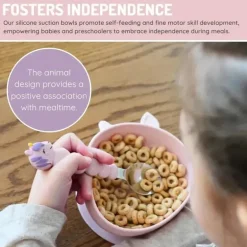 Melii - Ventosas de silicone para bebês e crianças pequenas, 10,1 onças - pacote com 2, unicórnio rosa