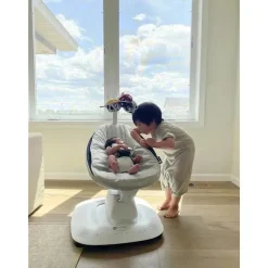 4 mães - Balanço de bebê multi-movimento MamaRoo, Sage