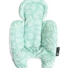 4 mães - inserção para recém-nascido malha fria reversível, verde menta