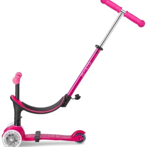 Micro Kickboard - rodas LED Mini2Grow, scooter 4 em 1, para crianças de 1 a 6 anos, rosa