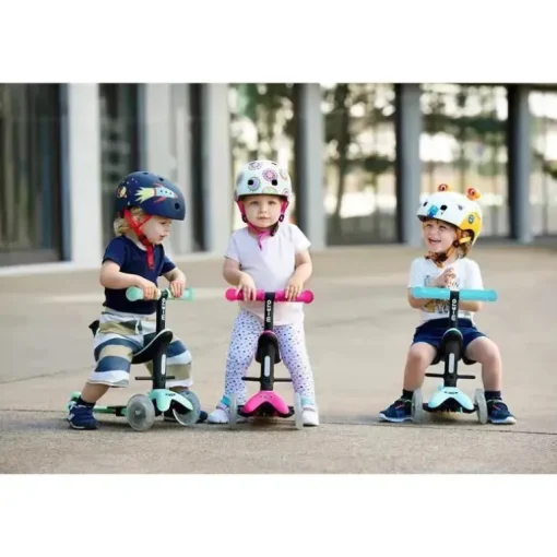 Micro Kickboard - rodas LED Mini2Grow, scooter 4 em 1, para crianças de 1 a 6 anos, azul