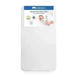 Million Dollar Baby - Colchão de berço MINI à prova d'água DaVinci Deluxe Coil em branco