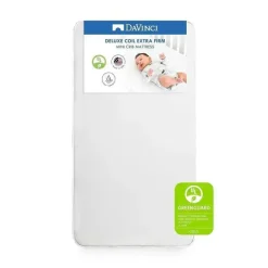 Million Dollar Baby - Colchão de berço MINI à prova d'água DaVinci Deluxe Coil em branco