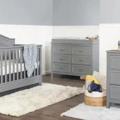 Million Dollar Baby - DaVinci Baby Charlie cômoda dupla com 6 gavetas, cinza