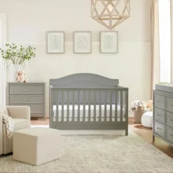 Million Dollar Baby - DaVinci Baby Charlie cômoda dupla com 6 gavetas, cinza