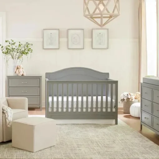Million Dollar Baby - DaVinci Baby Charlie cômoda dupla com 6 gavetas, cinza