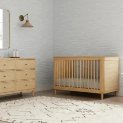 Million Dollar Baby - Homônimo Marin com cômoda montada em cana com 6 gavetas, mel | Cana de mel