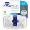 Mini Chupeta Ortodôntica Chicco PhysioForma Glow in the Dark - 2-6m 2pk