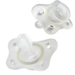Mini Chupeta Ortodôntica Chicco PhysioForma Glow in the Dark - 2-6m 2pk